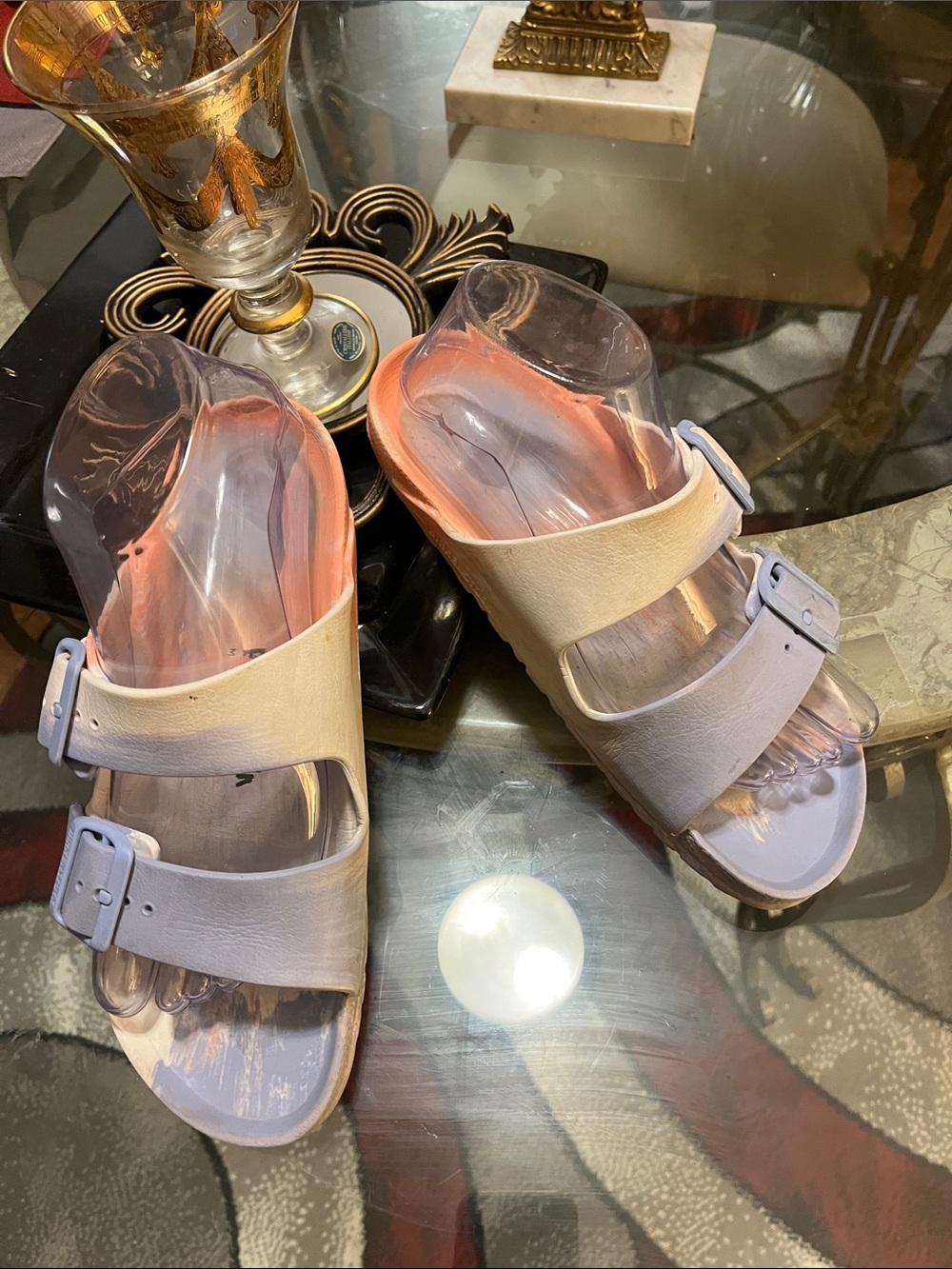 💕Birkenstock Two-Tone Slide Sandals  Tie Dyed